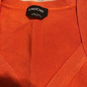 Orange bandage dress